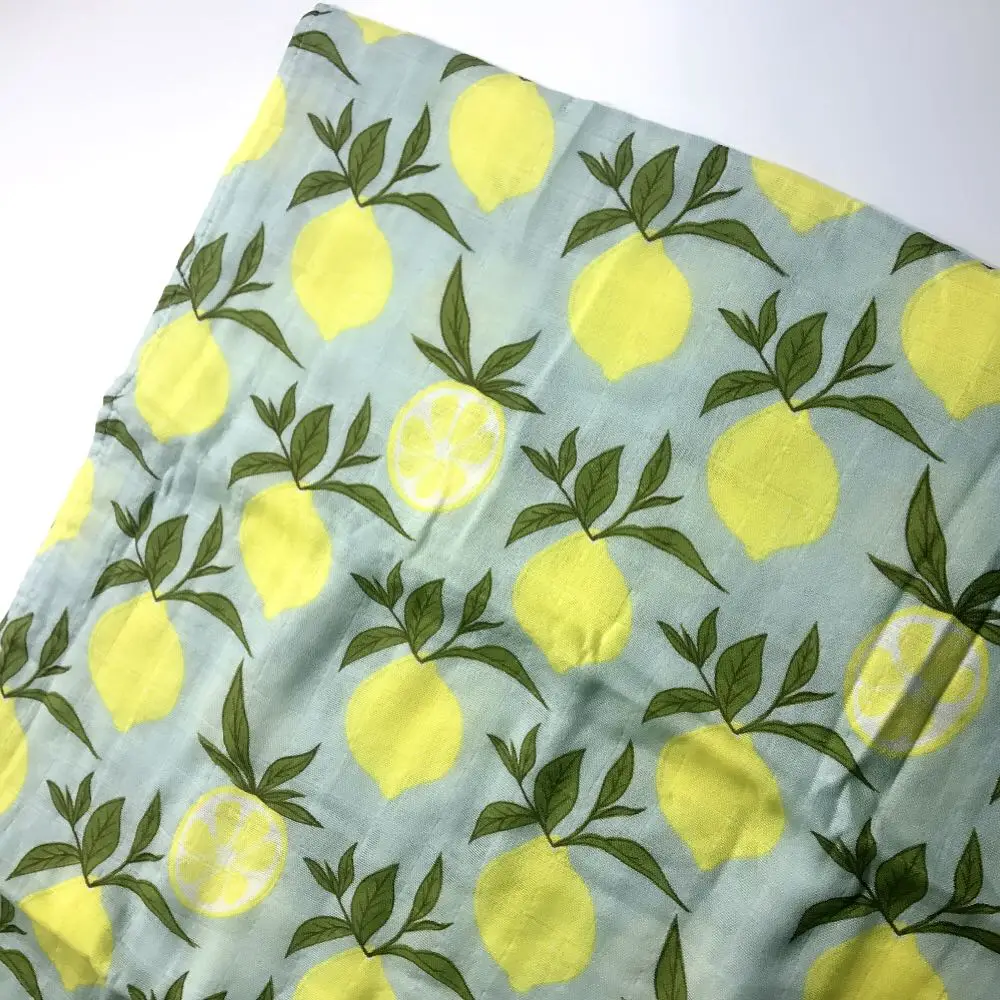 
Wholesale Manufacturer Nursery Bedding 2 Layers Organic Cotton Muslin Baby Printed Toddler Bath Blanket 
