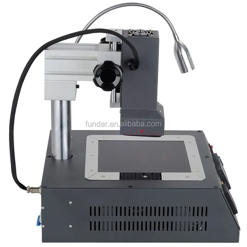 New BGA rework station infrared ACHI IR6500 motherboard repair machine + 27pcs universal bga stencils kit reballing base