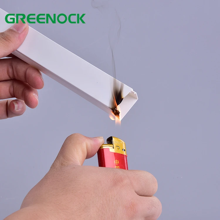 Household pvc electric decorative square cable trunking channel for cable 15x10 16x16 28x14 30x15 40x16 40x25 for nigeria market