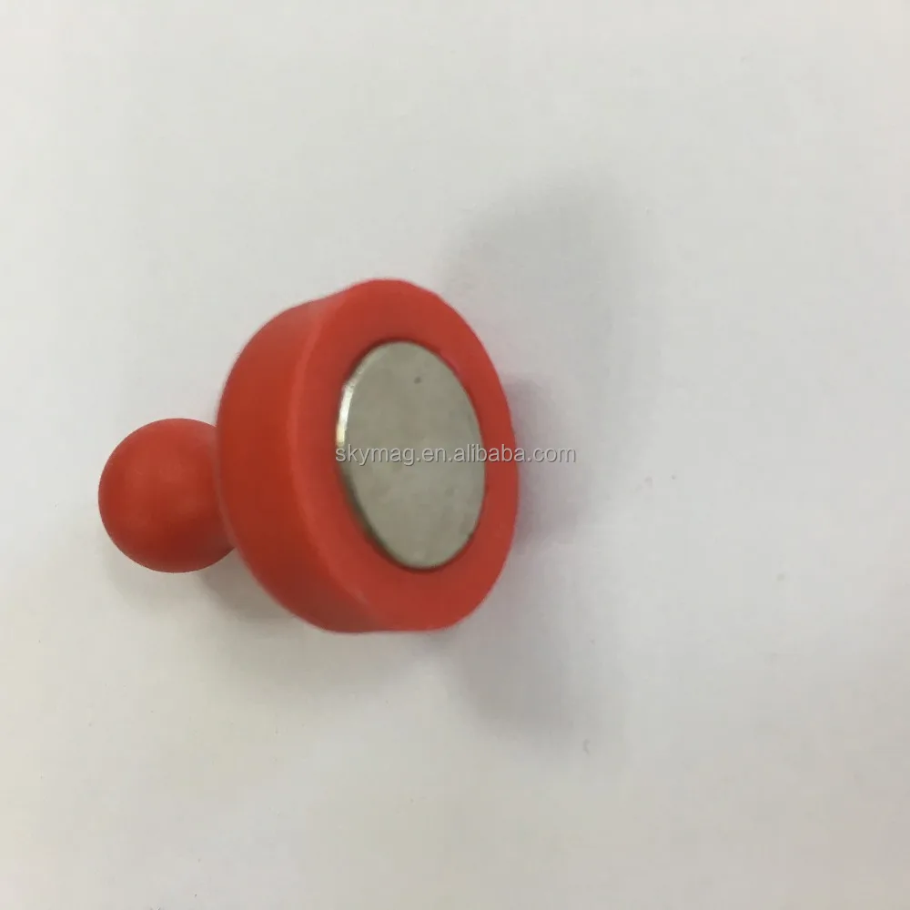
Plastic cover magnet push pin magnet button 