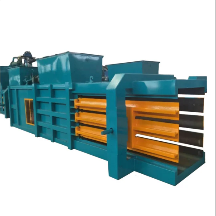 Hydraulic used clothes bale press machine/used clothing baling baler machine horizontal waste paper baling