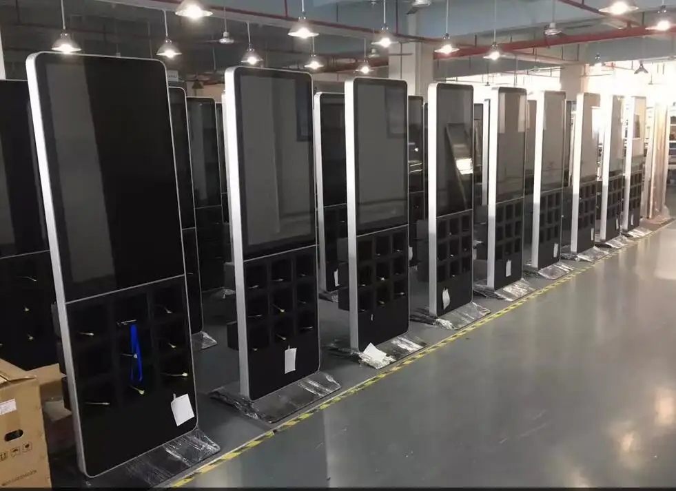 Big size 55 inch touch screen charger LCD digital signage for mobile phone