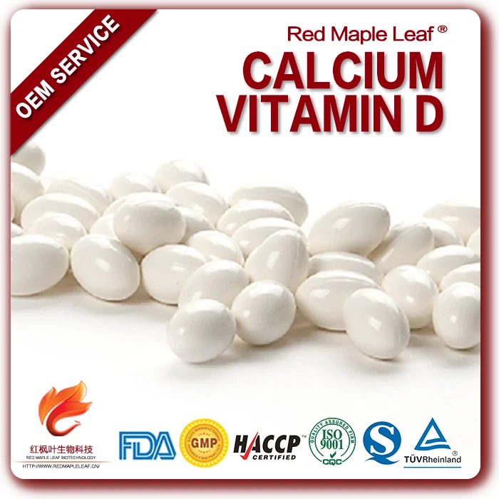 
Food Supplements Wholesale Bulk Packing Calcium Vitamin D3 Capsules 