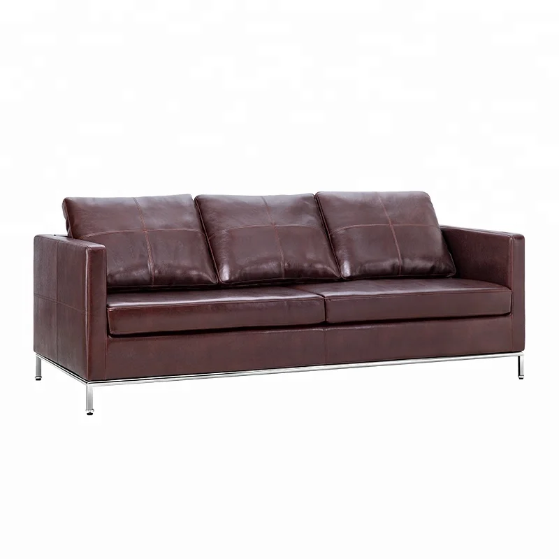 Sofa Set LS-014 Latest black Corner Design Arab Dubai Office Genuine Leather Sofa Furniture