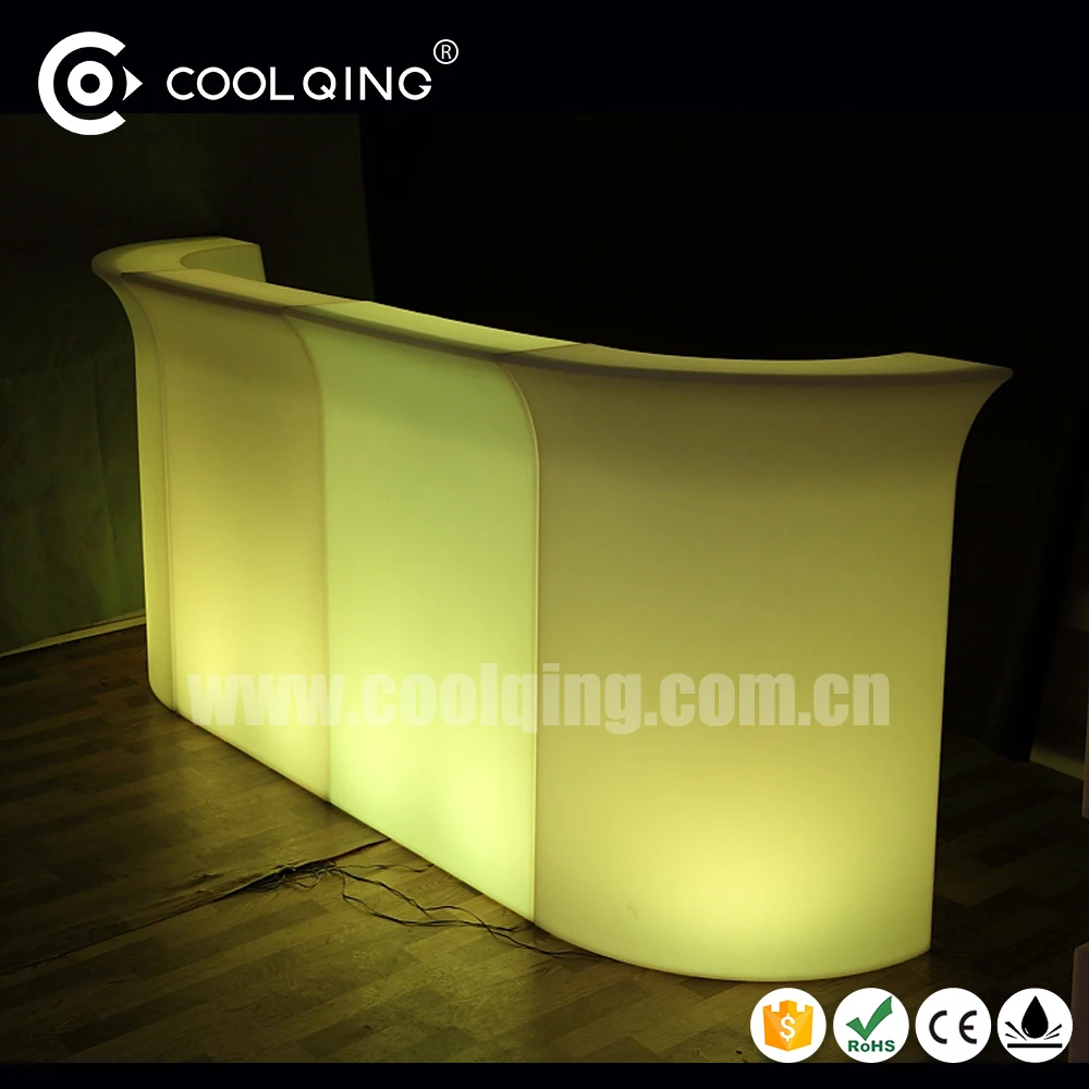 Cool Illuminated led bar counter/pe disco lighting bar counter