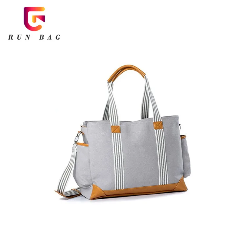 Wholesale Large Capacity Best Baby Shower Gift Tote Bag Canvas Diaper Bag