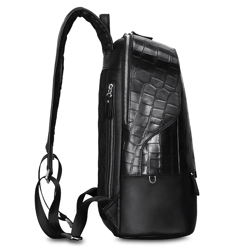 2023 Best sales High Quality Crocodile leather backpack Men bag