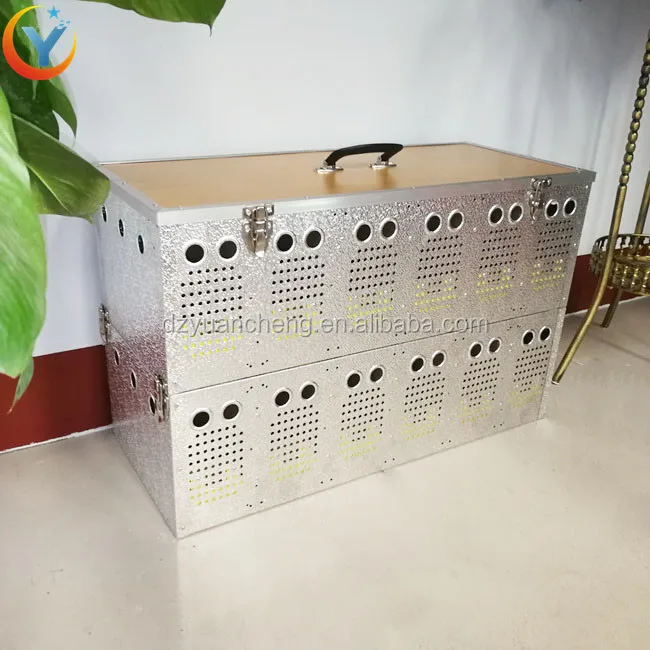 Голубь клетка гонки 12 отверстий птица обучение Летающая транспортная для