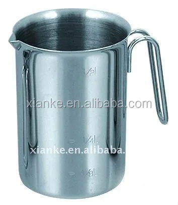 
Good Quality Stainless Steel Water Mugs Measuring Cup With Handle 