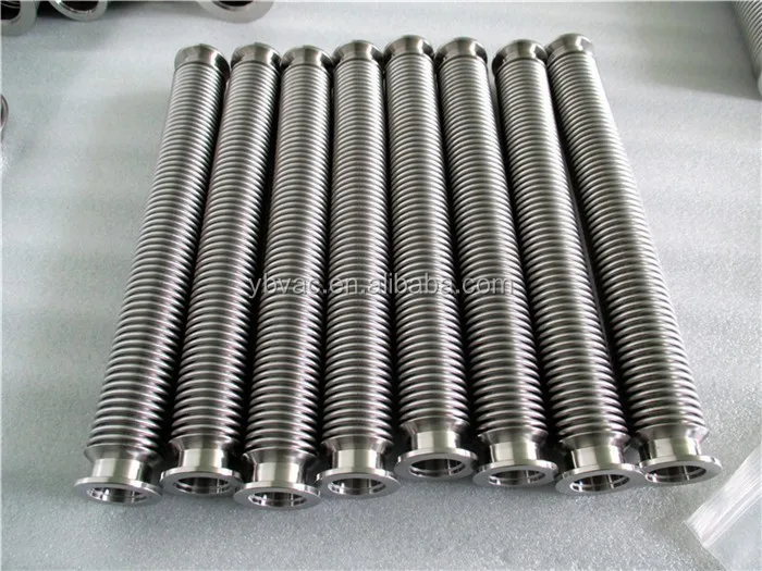 flexible stainless steel bellows hose KF16- 20 inches long for vacuum use