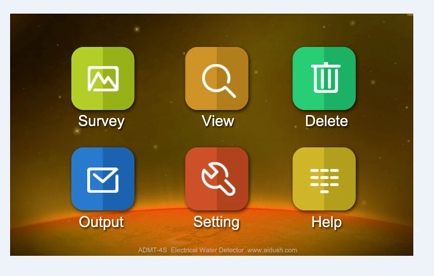 В беспроводном режиме обнаружения ADMT-300S мобильный портативный отображение 3D изображение подземный детектор воды/светодиодная подсветка для детектор утечки воды