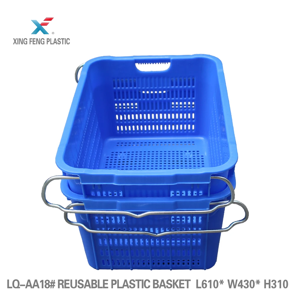 Nestable industrial storage crates transport plastic turnover basket