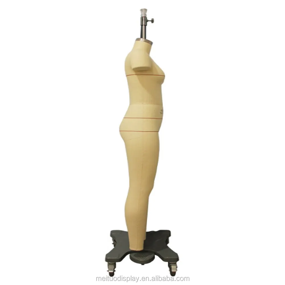 Realistic adjustable female Standing fabric full body collapsible shoulder tailor mannequins