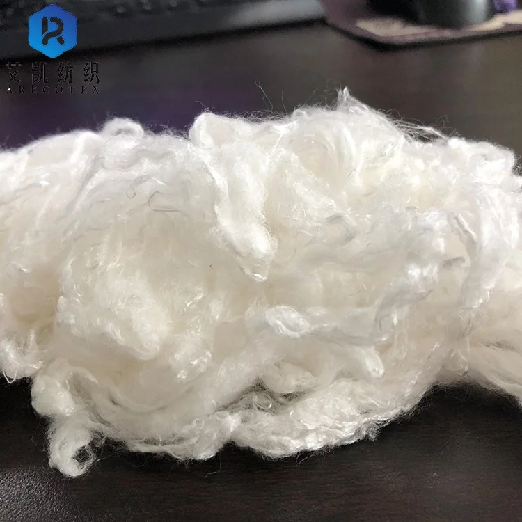 3D white FR fire retardant rayon viscose fiber price
