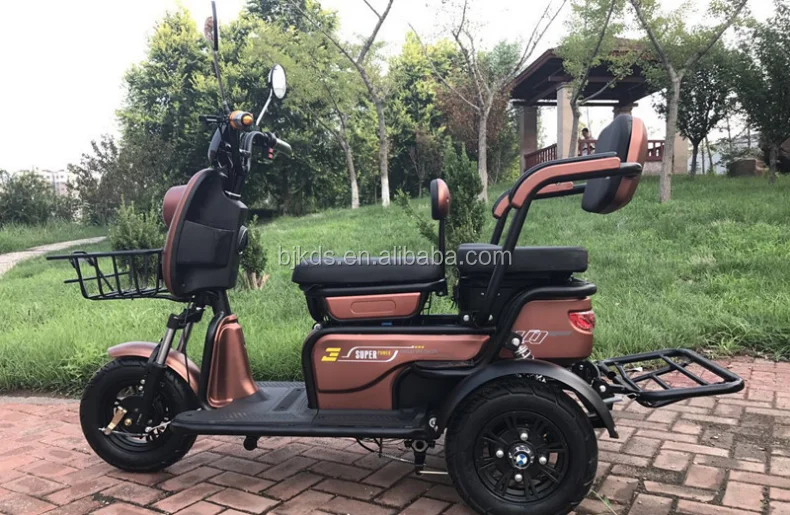 3 wheel 26inch 500w fat tire cargo electric tricycle with disk brake