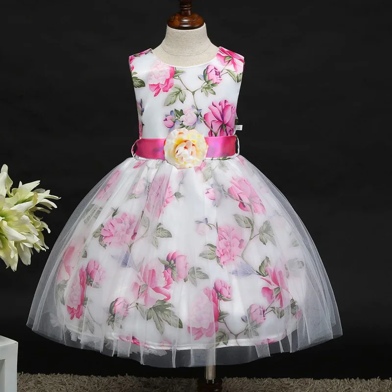 China Wholesale Formal Flower Girl Party Tutu Dress To 7 Years Old Children