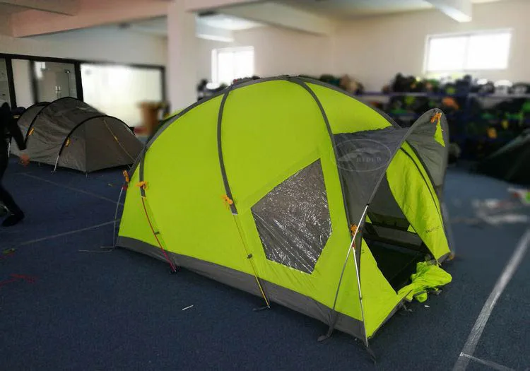 Leading Professional Geodesic Large Space Portable Custom Camping Equipment Tent Manufacturer China Flame Retardant Non-PFC