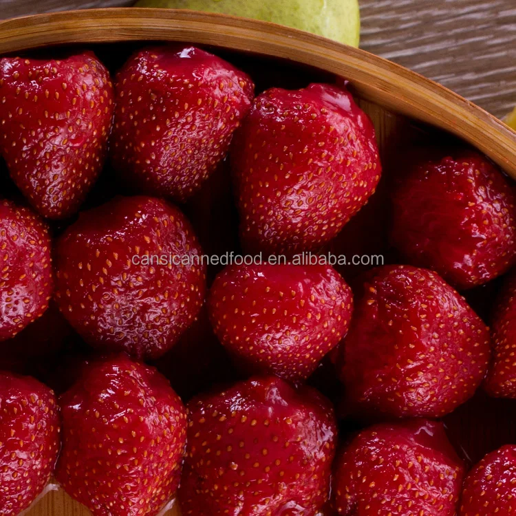
China Famous Brand Canned Strawberry Canned Fresh fruits for Supermarket in Mason Jars in 680g 
