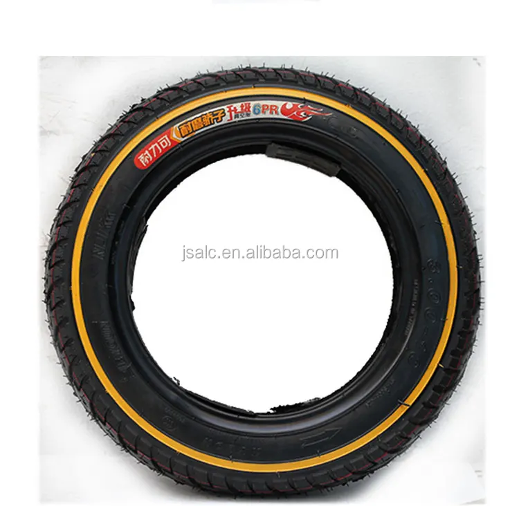 3.00-10 S005 Wholesale Price yellow side wall tire SCOOTER MOTORCYCLE TIRE Tubeless chinese tire brand hilo price