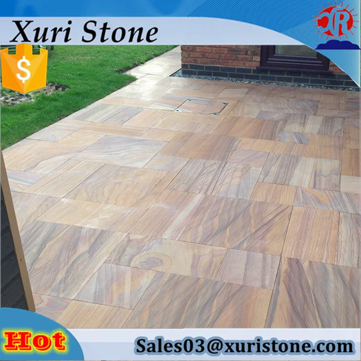 Alibaba оптовая радуга песчаник плитка цена