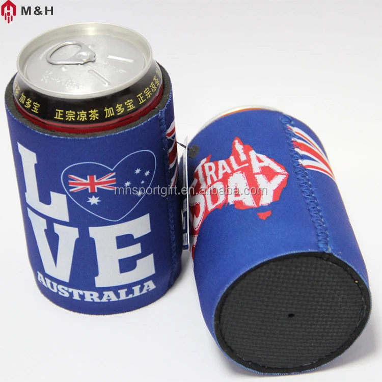 
Promotional Sublimation Beer Can Holder Printed 5MM Neoprene Can cooler Insulated Stubby Holder 