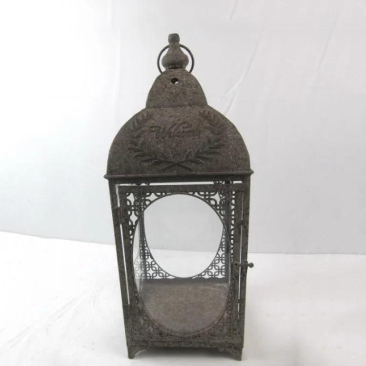 Outdoor Wrought Cast iron Candle Holder Decorative Lantern
