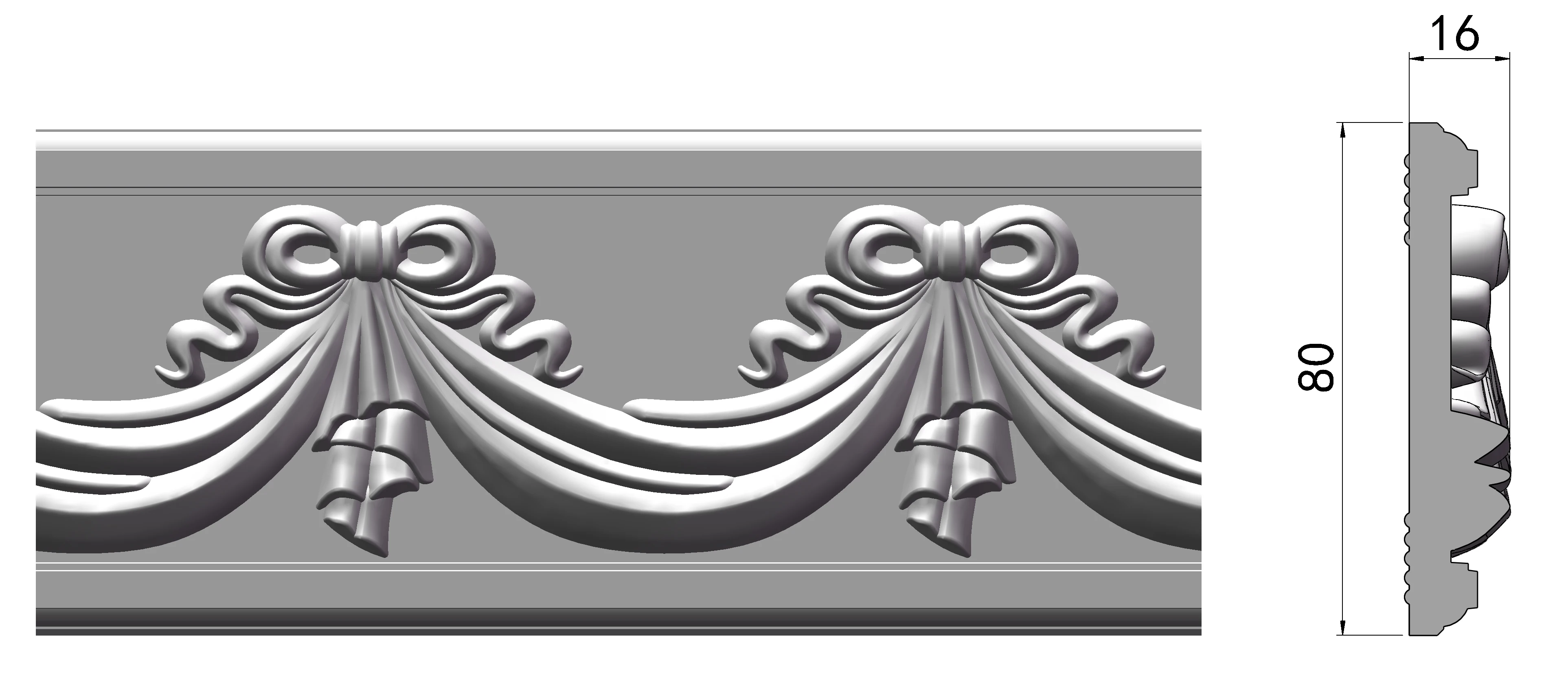 high quality eps foam cornice for decoration