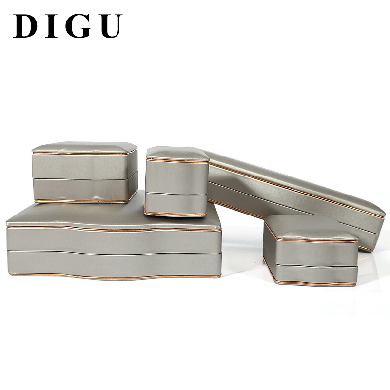 DIGU NEW Design Accept Custom  High Quality PU leather jewelry box