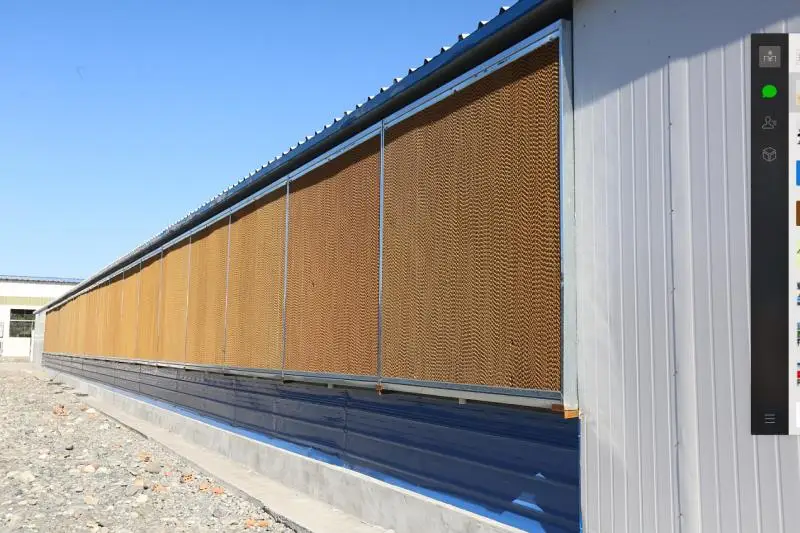 Celdek cooling pad, cooling system for greenhouse, green evaporative cooling pad paper