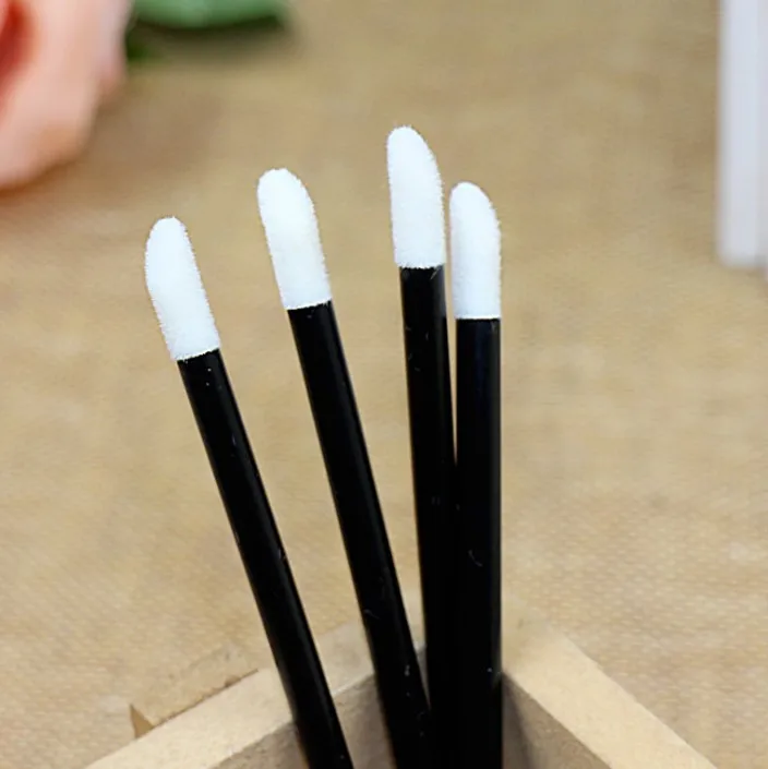 Черные косметические инструменты одноразовая кисть-аппликатор для блеска губ
