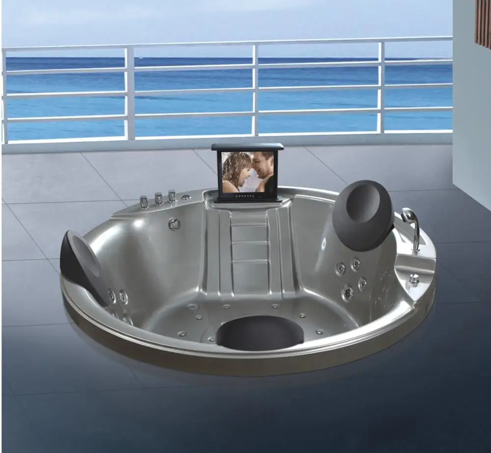 2020 new design 5 people hot tub spa cheap freestanding outdoor massage bathtub whirlpool acrylic bathtub