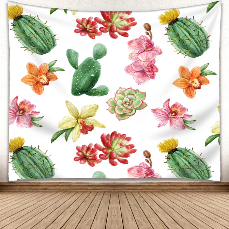 Customized Home decor Cactus Plant  Wall Hanging Tapestry