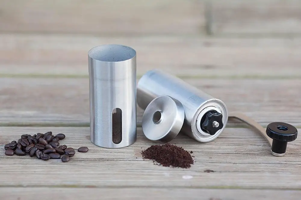 
Manual Personal stainless steel ceramic burr coffee grinder mill 