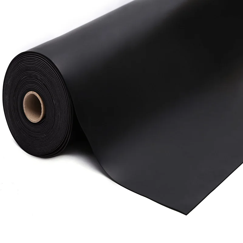 Antistatic rubber matting in black color