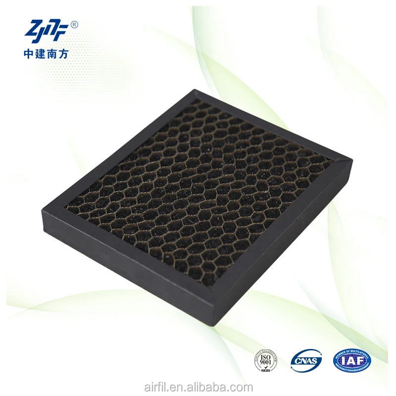 ZJNF Plastic Paper Honeycomb Coconut Shell Active Carbon Filter for industry factory