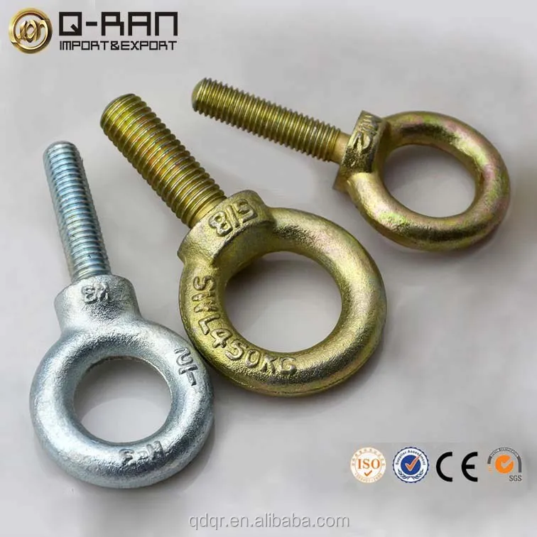 Customized Shoulder Eye Bolt With Wing Nut/Long Shank Eye Bolt
