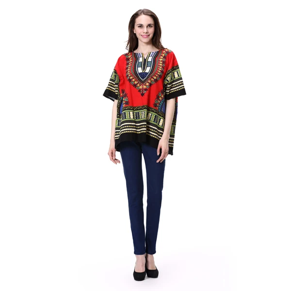 100% Cotton Ladies Custom Dashiki Shirt Wholesale China