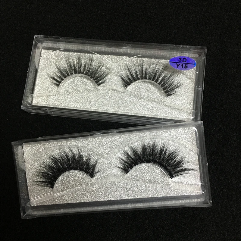 OEM New Arrival 3D Real Mink Lashes Top Selling Crystal Transparent Terrier Multilayer Soft Thick False Eyelashes 1 Pair