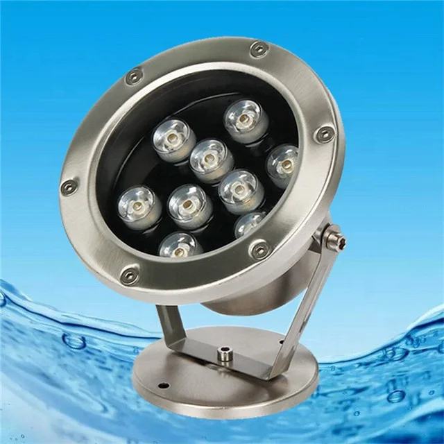 Hot sale 12w IP68 304 outdoor stainless steel fountain pool light led under water light