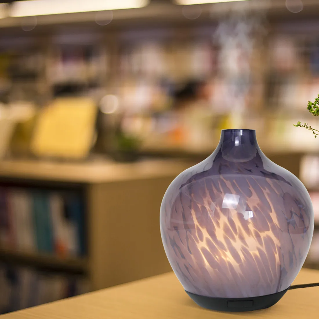 Portable Art Glass wholesale aromatherapy electric diffuser Essential Oil Aroma Diffuser