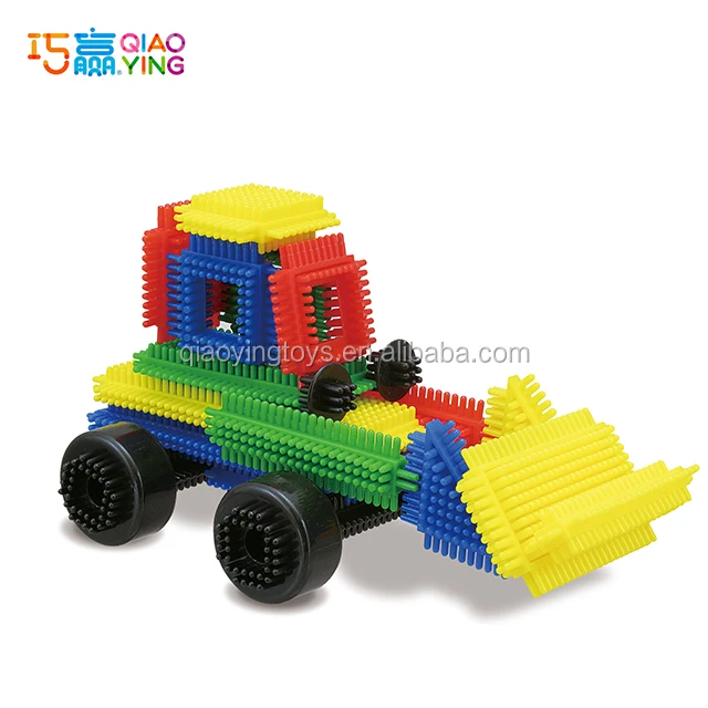 2019 wholesale 3d puzzle diy toy soft bristle blocks 40 pieces set for kindergarten