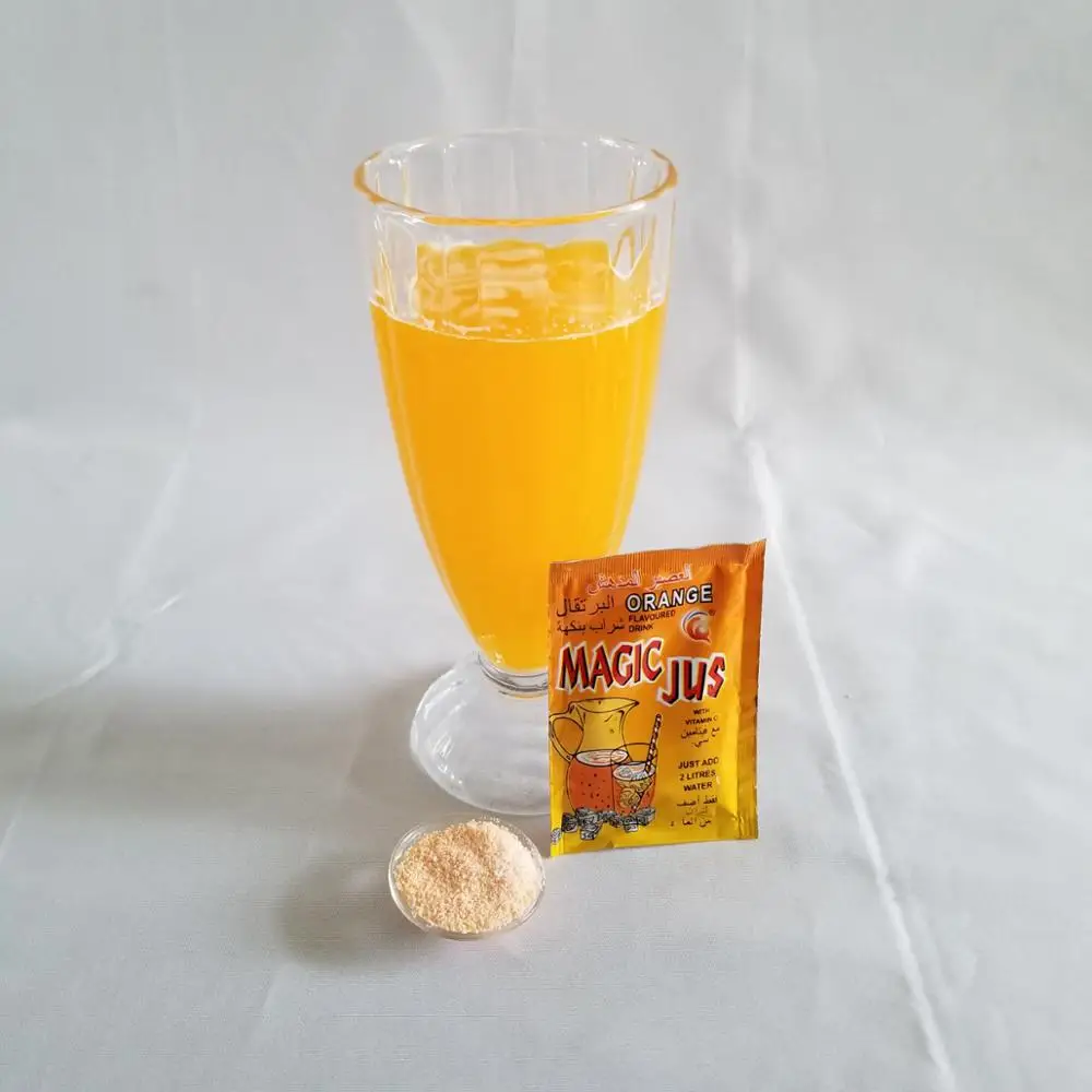 instant fruit flavored Concentrate juice drink powder 5g add 2 litres powder drink sachets factory