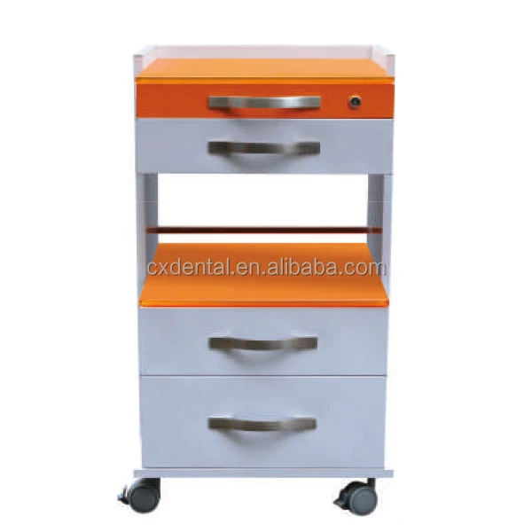 Beautiful 3 Drawers Stainless Steel Professional Drawers Medical Cabinet Dental Cabinet