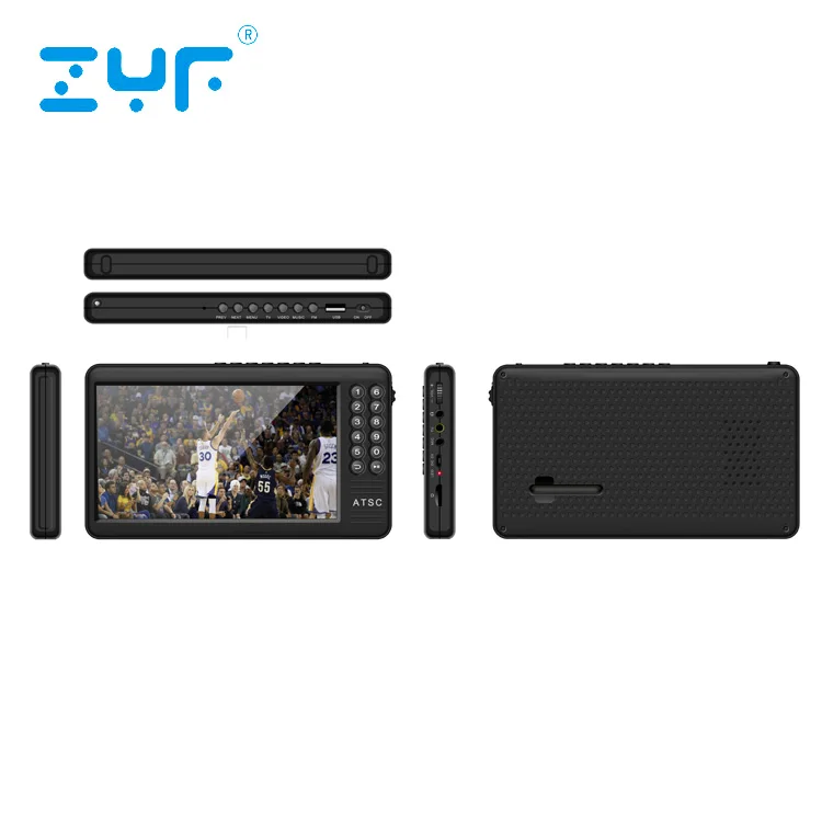 Высокое качество Горячий продавать дешевые 7 дюймов мобильного телевидения с FM