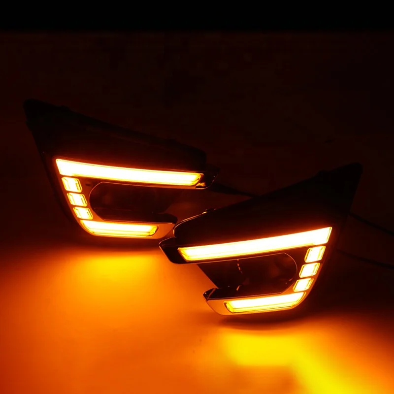 Светодиодные дневные ходовые огни для Mazda CX-5 CX5 2013 2014 2015 2016, автомобильные аксессуары, водонепроницаемые ABS 12 В DRL Противотуманные фары