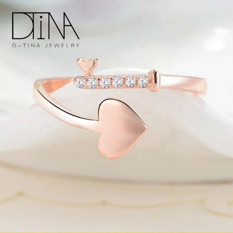  DTINA Открытое кольцо из серебра 925 пробы в форме