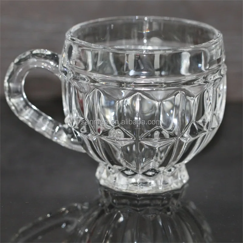 
China factory glassware special design drinking glass cup,tea glass cup from Sanmee glassware 