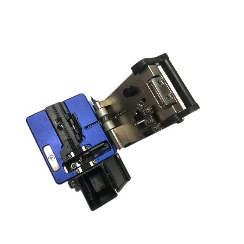 with blade life 36000 cleaves and strap collect box high precision Chinese optical fiber cleaver Price