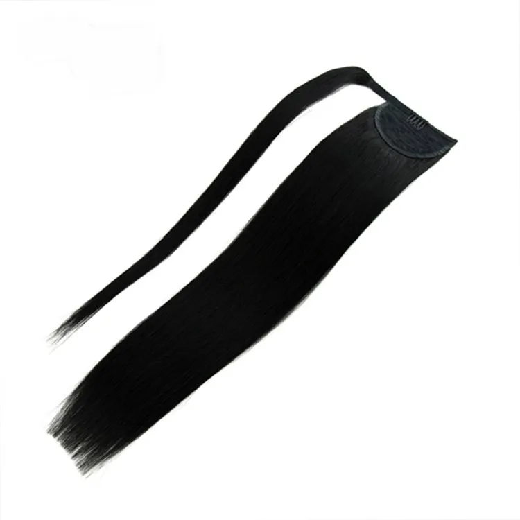 Thick extensions virgin european claw clip 100% human hair ponytail