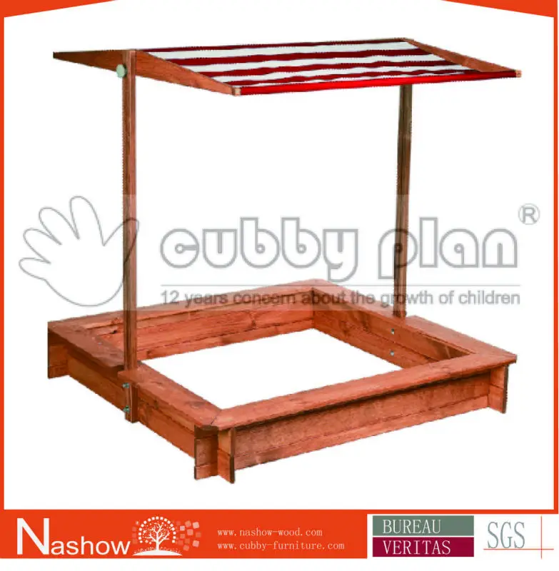 
Cubby Plan outdoor play wooden sandpit children and kids sand box 